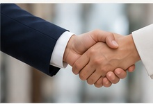 Business handshake